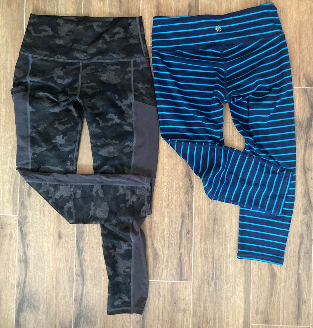 Yoga Leggings XS Athleta and Fabletics Crop Athleticwear Sportswear